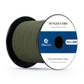 Abma Cord Gummiseil Expanderseil 3mm 30M Gummischnur UV Beständig Planenseil 100% Dehnung Spannseil für Plane, Anhängerplane, Sonnensegel, Zelte, Banner - Olivgrün