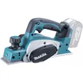 Makita DKP180Z solo Akku-Hobel blau/schwarz Motorbremse, große V-Nut, ohne Akku