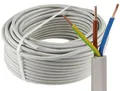 ChiliTec Stromleitung 'NYM-J', 50m, isoliert 3G1,5, grau, Außen-Ø 8,2mm, Ring
