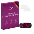 atFoliX Glasfolie kompatibel mit Sony PlayStation Vita Displayfolie, 9H Hybrid-Glass FX Schutzpanzer Folie (1er Set)
