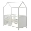 roba Babybett, (BxL): 75 cm x 143,5 cm, Holz, weiß - weiss