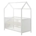 Roba Kids Hausbett Kinderbett Spielbett Babybett 70x140 cm Weiß TOP
