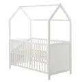roba Hausbett 70 x 140 cm, FSC zertifiziert, Kombi-Kinderbett, weiß