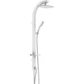 Schütte Regendusche Bad MADAGASKAR Überkopfbrause-Set Weiss Chrom Duschsystem Regenbrause 60065 (4008431600659)