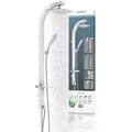 Schütte Brausegarnitur MADAGASKAR, Höhe 123 cm, Set, inkl. Wasserspardichtung, Antikalk, abnehmbare Seifenschale weiß