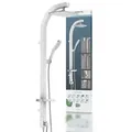 MADAGASKAR Überkopfbrause-Set, Weiß/Chrom