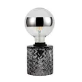 Pauleen 48083 Crystal Smoke Tischleuchte max20W E27 Retrolampe Vintage Rauchglas Tischlampe 230V Glas