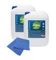 2x AGROLA AdBlue® inkl. Füllschlauch 10 L + Microfasertuch blau