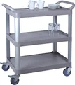 SARO Servierwagen – 3 Borde – Kunststoff/Leichtmetall – 100 kg Tragkraft – Rollen mit Bremse – 845×430×950 mm – Modell ZENJA