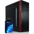 Greed® Silent GT - Office PC AMD Ryzen 5 5500GT + Computer für Büro & Home Office | 4,4 GHZ 16GB RAM/Arbeitsspeicher - 1TB SSD - WLAN inkl. Win ... - Schwarz