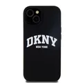 DKNY iPhone 11 Hülle Case Cover MagSafe Liquid Silicone Arch Logo Black