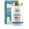 Hyaluron Kapseln hochdosiert mit 500mg Hyaluronsäure pro veganer Kapsel | Molekulargewicht 500-700 kDa trägt zur Unterstützung für Haut, Gelenke & Anti-Aging bei | 90 vegane Kapseln (3 Monate)