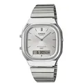 Casio AQ-240E-7AEF Edgy Collection Herrenuhr AnaDigi Silberfarben - Silber