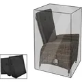 OUTFLEXX Premium Abdeckhaube, für Dining Sessel, z.B. 18368, schwarz, 58 x 68 x 63/109 cm, wasserbeständig