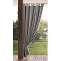Eurofirany Outdoorvorhang GARDEN, wasserdichter Terrassenvorhang (1 St), Schlaufen, Lichtschutz, Polyester, für Pavillon, Pergola & Balkon, wetterfest, UV-Schutz grau 155 cm x 240 cm