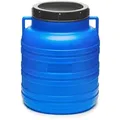 Garronda Regentonne 10L Plastikfass Lebensmittelfass Sauerkrautfass Hobbock Garten GD-0078, 10 l blau 10 l
