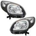 Scheinwerfer Set für Renault Kangoo II 2 ab 2013- Schwarz H4 LWR