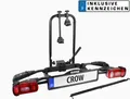 Eufab Fahrradträger CROW für 2 Fahrräder E-Bike +Auffahrrampe +Kennzeichen