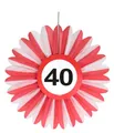 Folat 40. Geburtstag Verkehrsschild 3 Dekofächer
