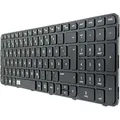 DE - Schwarz Tastatur Keyboard ohne Rahmen kompatibel für HP Pavilion G6-2156sg, G6-2200sg - Schwarz