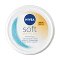 NIVEA Soft Light Feuchtigkeitsspendende Creme mit Jojobaöl und Vitamin E, für Gesicht, Körper und Hände, SPF-Schutz 15, 100ml