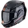 Scorpion EXO-Tech Evo Traveller, Modularhelm - Schwarz/Grau/Kupfer - XL