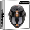 SCORPION MODULARHELM FÜR MOTORRAD EXO-TECH EVO TRAVELLER SCHWARZ KUPFER XL