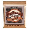 Ernie Ball Earthwood Light Akustik-Gitarrensaiten, Phosphor-Bronze 3 Pakete, Stärke 11–52