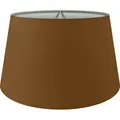 Lampenschirm Baumwolle | XXL: Ø35 cm | Konisch | E14/E27 | Braun