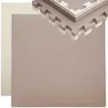 eyepower Trainingsmatte mit Rand 90 x 90 x 4 cm Beige