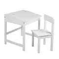 roba Schulpult mit Stuhl, BxHxT: 55 x 58 x 49 cm - weiss