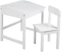 roba® Kinderschreibtisch Schulpult, weiß, inkluisve Stuhl
