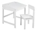 roba Schulpult mit Stuhl - 55x49x58cm - weiß - Holz