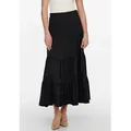 ONLY Maxirock ONLMAY MAXI SKIRT Baumwolle, mit Volant schwarz S
