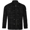 Bores Lumberjack Jacken-Hemd Basic Herren Motorradjacke Schwarz/Dunkelgrau XL