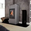 HS FLAMINGO Kaminofen AQUAFLAM 12 mit Wärmetauscher Grundeinstellung grau - Grau