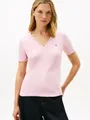 Tommy Hilfiger T-Shirt CODY V-NECK SHORT SLEEVE mit V-Ausschnitt, Baumwolle, Slim Fit