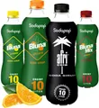 Sodapop Trinkflasche BLUNA & AFRI Sirup 4er Set (je eine Flasche), Immer verdünnen!