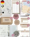 BeginnerBudget Ringbuchmappe Budget Planner Starter-Set Sparbuch zum Geld Sparen + Spar-Challenges, Weiss