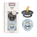 BIBS Colour Anatomical Schnuller 2er Pack, BPA-frei Dummy-Schnuller, Kiefergerec