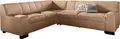 DOMO collection Ecksofa Norma, moderne Armlehnen, zeitlos und elegant, Breite 247cm, L-Form, wahlweise mit Bettfunktion