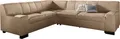 Ecksofa DOMO COLLECTION "Norma, moderne Armlehnen, zeitlos und elegant, Breite 247cm, L-Form", braun (café), B:247cm H:74cm T:212cm