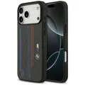 CG MOBILE BMW M Kevlar-Linien & Logo kompatibel mit Mag Safe Hülle für iPhone 17 Pro Max (Schwarz)