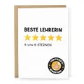 Karte "Beste Lehrerin" mit Umschlag