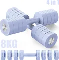 Verstellbare 4-in-1 Kurzhanteln 2er Set (1–4 kg) – Fitness Dumbbells für Zuhause & Home Gym, Krafttraining & Geschenkidee, blau