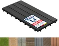 WPC Klickfliesen Terrassenfliesen Royal Anthrazit 60x30 cm 1 Stück