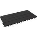 KARAT WPC Klickfliese Royal Wetterbeständige Terrassenfliese Anthrazit 30 x 60 cm