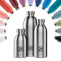 24BOTTLES Clima - Trinkflasche 850ml, Thermosflasche 24h Cold und 12h Hot, Wasserflasche 100% Versiegeltem Deckel, Umweltfreundliche Trinkflasche Edelstahl, Trinkflasche Sport, Lush