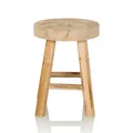 hjh LIVING RUSTIKO W Sitzhocker Hocker Holzhocker Sitz Schemel