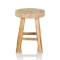 hjh LIVING RUSTIKO W Sitzhocker Hocker Holzhocker Sitz Schemel126